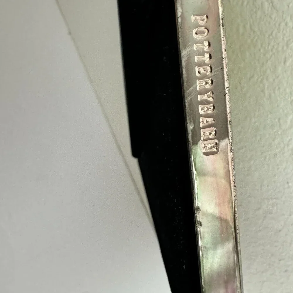 Pottery Barn Silver Stainless Steel Frame 